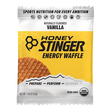 Honey Stinger Organic Vanilla Waffle | Energy Stroopwafel for Exercise, Endurance and Performance | Sports Nutrition for Home &