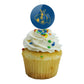 University Of Missouri - Kansas City Primary Logo Cupcake Picks Toppers Decoration Set Of 6