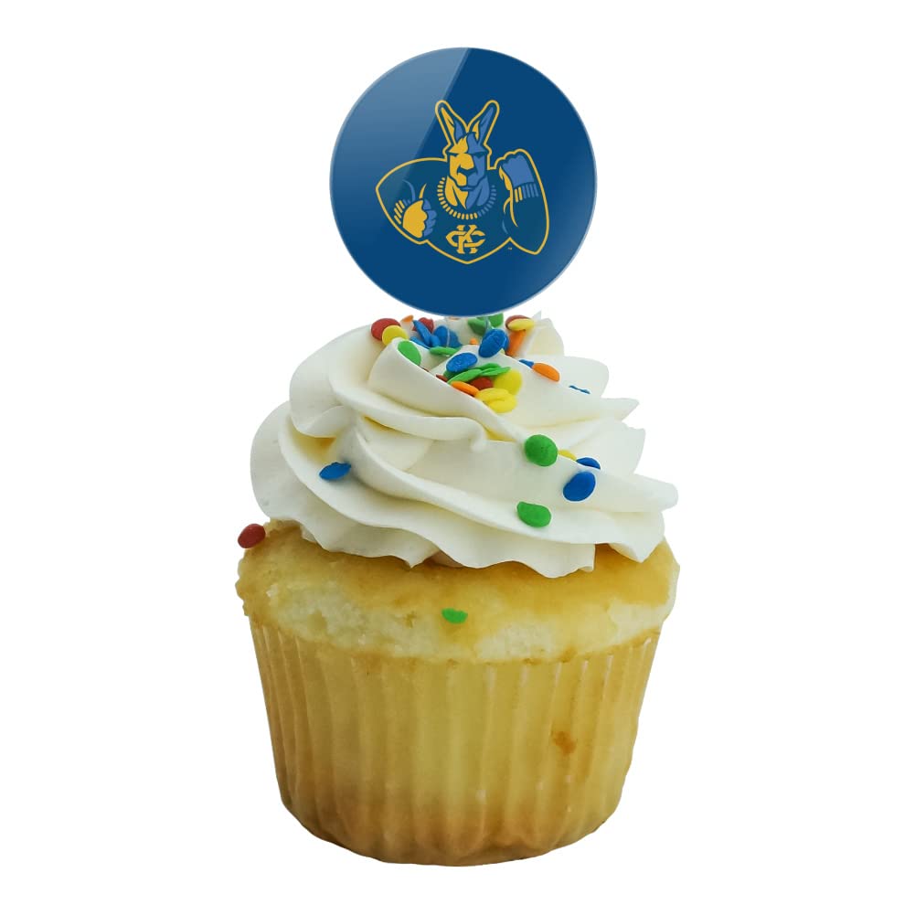 University Of Missouri - Kansas City Primary Logo Cupcake Picks Toppers Decoration Set Of 6