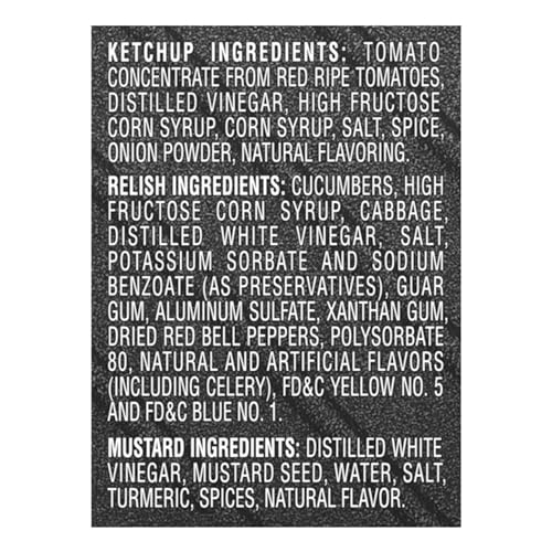 Heinz Tomato Ketchup, Relish, and Mustard Picnic Pack, 3 Count (Pack of 2)