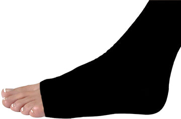 Jobst Relief Compression Stockings 20-30 Mmhg Thigh High Silicone Dot Band Open Toe Black Large