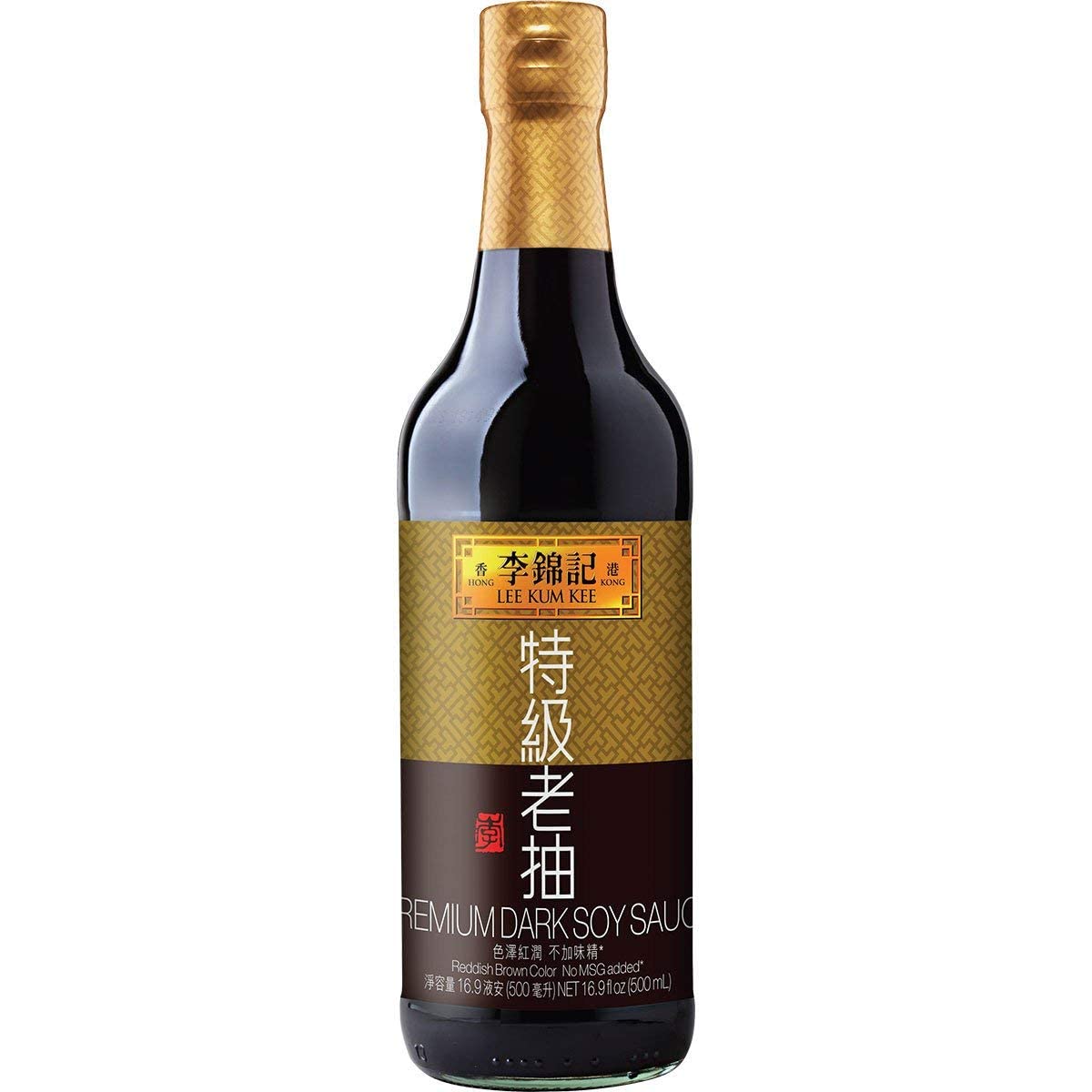Lee Kum Kee Premium Dark Soy Sauce 16.9Oz, Pack Of 2