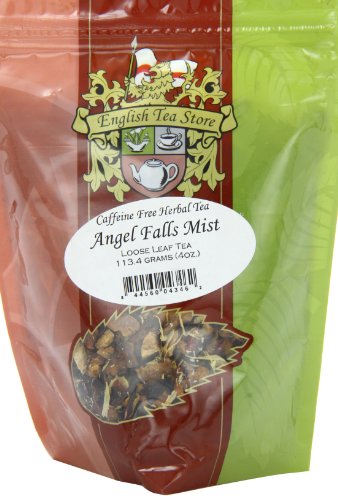 English Tea Store Herbal Tea - Angel Falls Mist, Caffeine-Free, Strawberry Lemon, 4oz Pouch