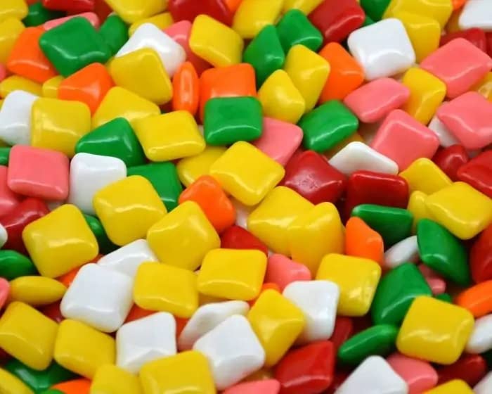 Bayside Candy Chiclets - Chewing Gum - Gumball Machine Refills - Bulk Candy (Assorted Chiclets, 1LB)