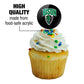 Oklahoma Baptist University Secondary Logo Cupcake Picks Toppers Decoration Set Of 6