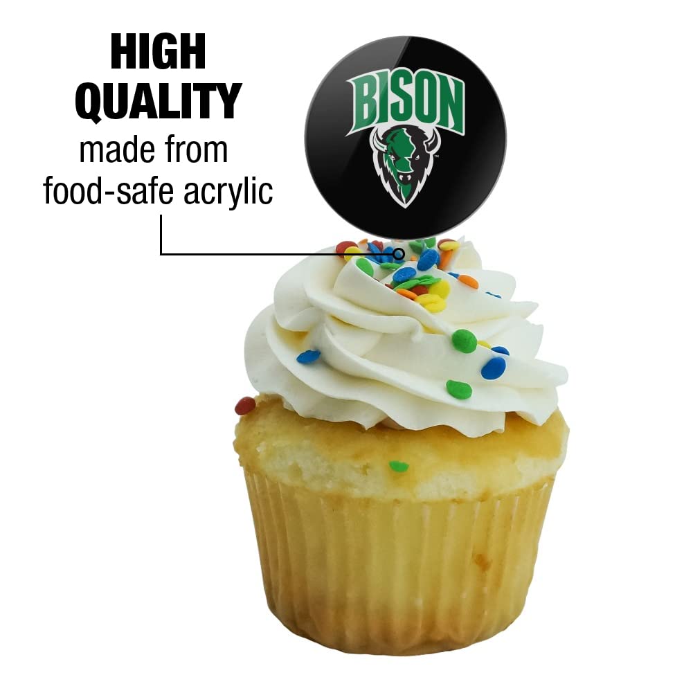 Oklahoma Baptist University Secondary Logo Cupcake Picks Toppers Decoration Set Of 6