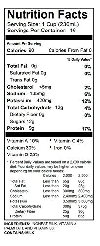 Kemps Select Skim Milk Gallon, 128 Fl Oz