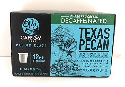Cafe Ol Cafe Ole Taste Of Texas Decaf Coffee K Cups Gift Assortment, 12Ct. (36 Cups) Houston Blend, Texas Pecan, Taste Of San An
