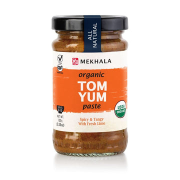 Mekhala Organic Thai Vietnamese Asian Cooking Pastes (Gluten-Free Vegan) 3.53Oz (Tom Yum 1 Pack)