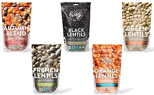 Pereg Orange Lentils (16 Oz) - Indian Split Masoor Daal - Non-Gmo & Additive Free - Ideal For Stews, Indian Curries & Soups - Vegan Diet-Friendly - High In Protein & Fibres - Red Lentils - Quick Cooki