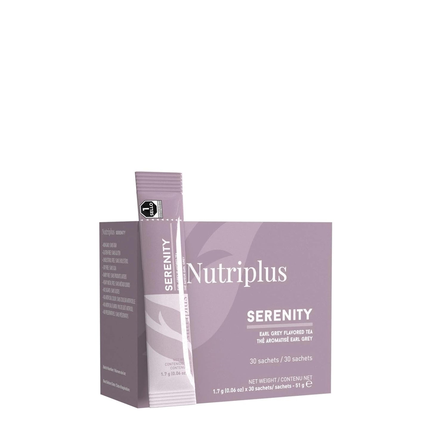 Farmasi Nutriplus Serenity Tea, A Fruity Herbal Blend For Body, Mind, And Soul, 30 Servings (Early Grey)