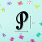 Freshe Boglets - Decorative Bogg Bag Alphabet Lettering - Personalize Your Bag With 3D Printed Alphabet Letters (P, Small)