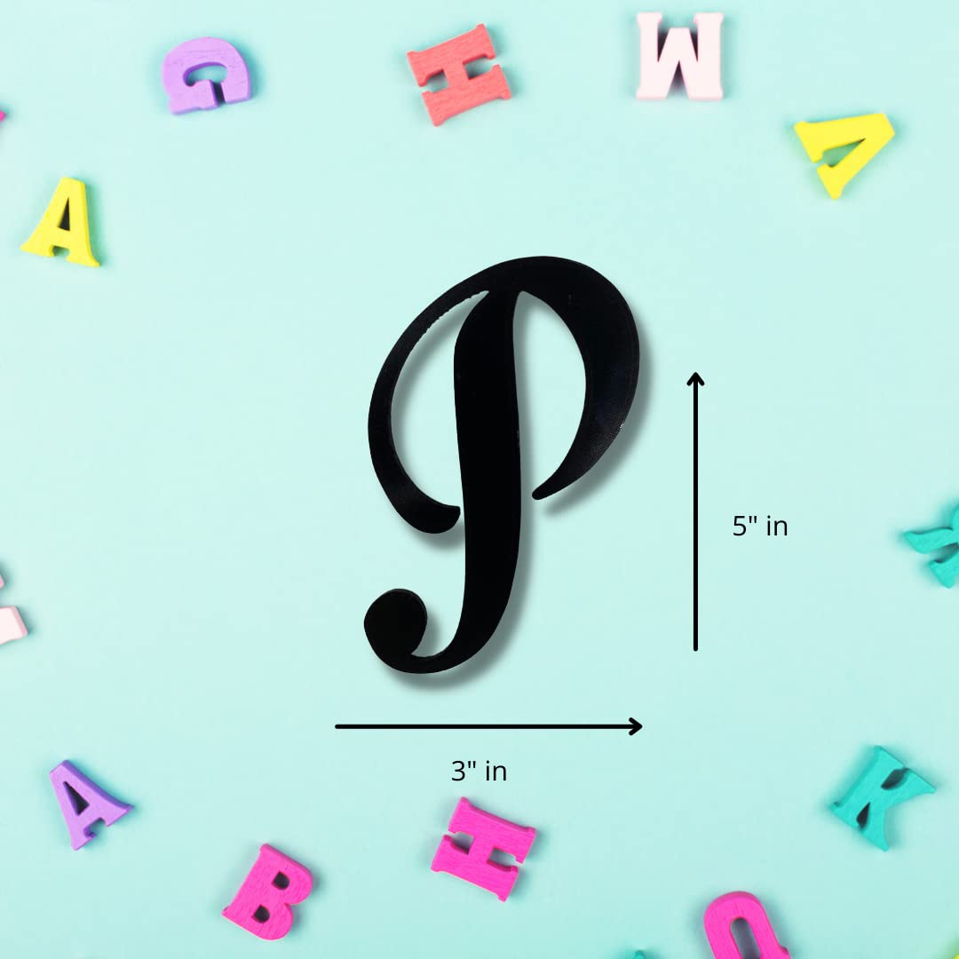 Freshe Boglets - Decorative Bogg Bag Alphabet Lettering - Personalize Your Bag With 3D Printed Alphabet Letters (P, Small)
