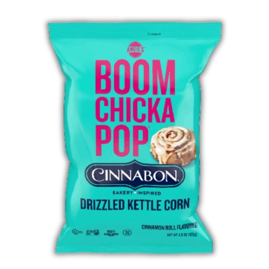 Deliciously addictive Cinnamon Roll Flavored Drizzled Kettle Corn, 4 oz 1 Bag Generic