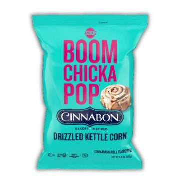 Deliciously addictive Cinnamon Roll Flavored Drizzled Kettle Corn, 4 oz 1 Bag Generic