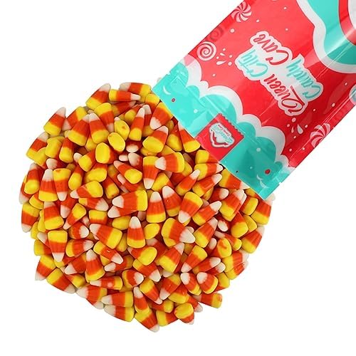 Classic Candied Corn - Bulk Harvest Season Thanksgiving Fall Corn Candy Mix - Made with Real Honey - by Queen City Candy Cave (1 Pound)