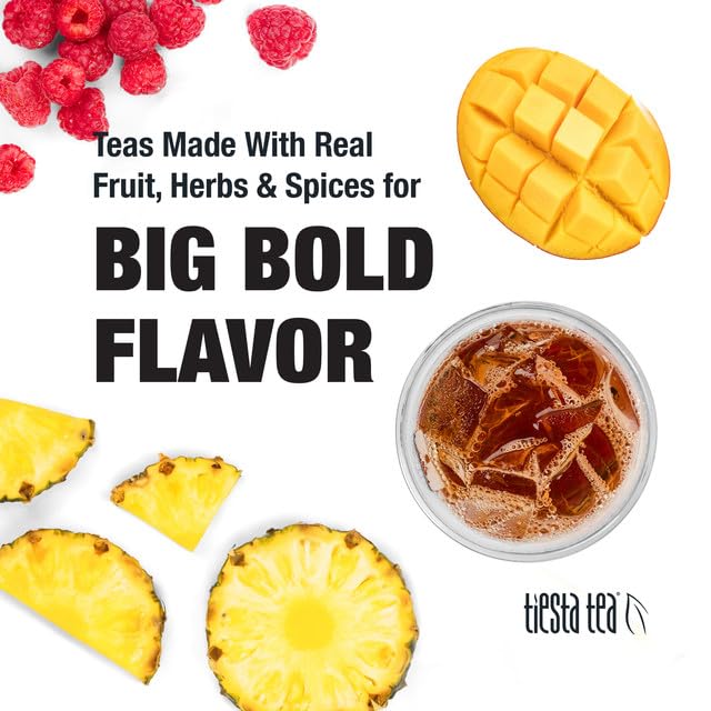 Tiesta Tea Passion Berry Jolt Cold Brew Tea - Raspberry Passion Fruit Black Tea - Loose Leaf Tea Blend - High Caffeinated Iced Tea - Cold Brew Tea Packets - Brews 64 Oz Of Pitcher Per Bag (Pack Of 10)