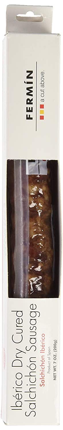 FERMIN Iberico Salchichon Sausage, Dry-Cured, 7 oz (200 gr), Pack of 1