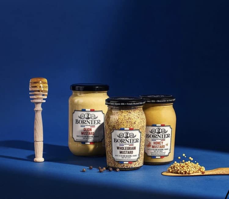 BORNIER Wholegrain Dijon Mustard, 7.4 Ounce