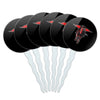 Texas Tech University Secondary Cupcake Picks Toppers Decoration Set of 6