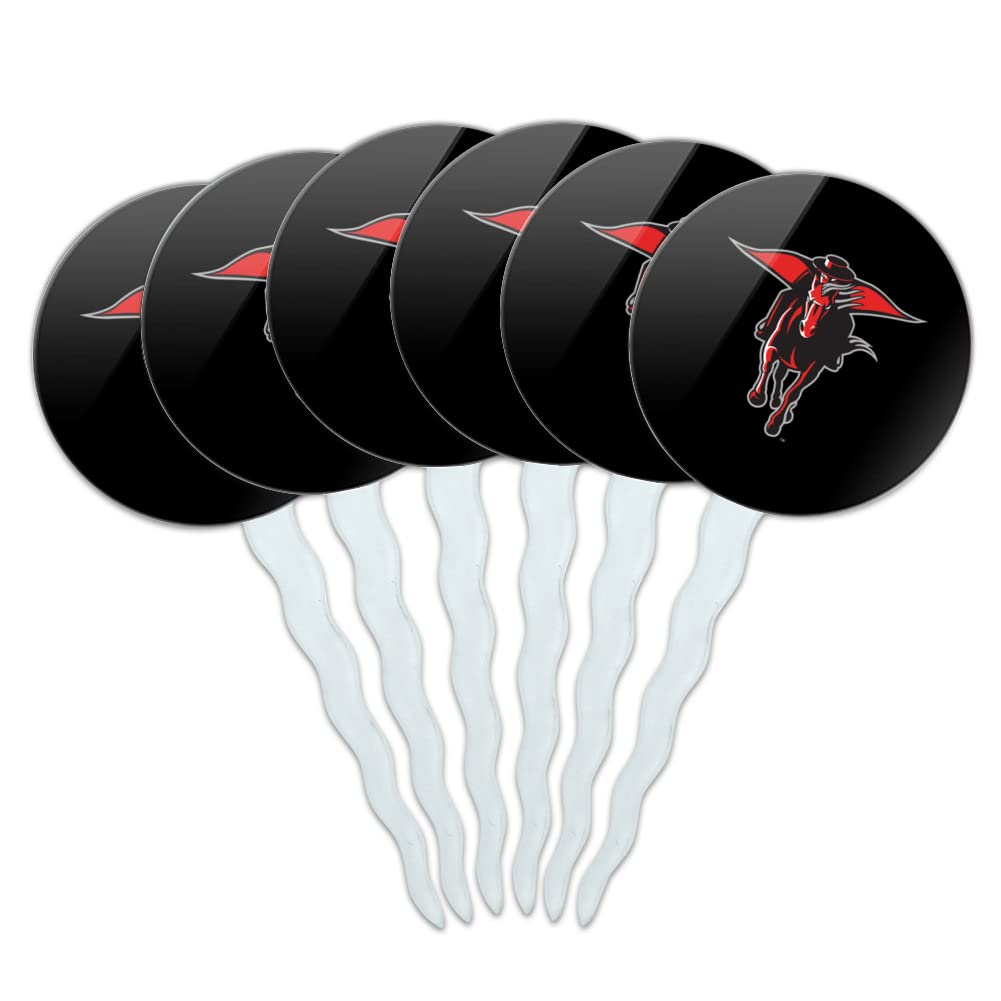 Texas Tech University Secondary Cupcake Picks Toppers Decoration Set of 6