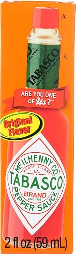 Tabasco Brand Pepper Sauce - 2 Ounce Bottle (6 Pack) - Total 12 Ounce