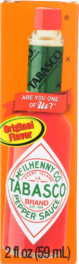 Tabasco Brand Pepper Sauce - 2 Ounce Bottle (6 Pack) - Total 12 Ounce