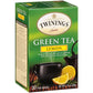 Twinings Green Tea With Lemon - Flavorful Green Tea With Lemon Pieces, Caffeinated Tea Bags Individually Wrapped, 20 Count