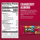 KIND Nut Bars  Cranberry Almond  Healthy Snack Bars  Gluten Free  Low Sugar  6g Protein  36 Count