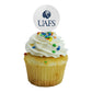 Graphics & More University Of Arkansas - Fort Smith Secondary Logo Cupcake Picks Toppers Decoration Set Of 6