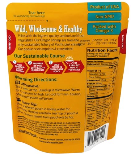 Sea Fare Pacific Seafood Bisque, 9 Ounce (Pack of 8)