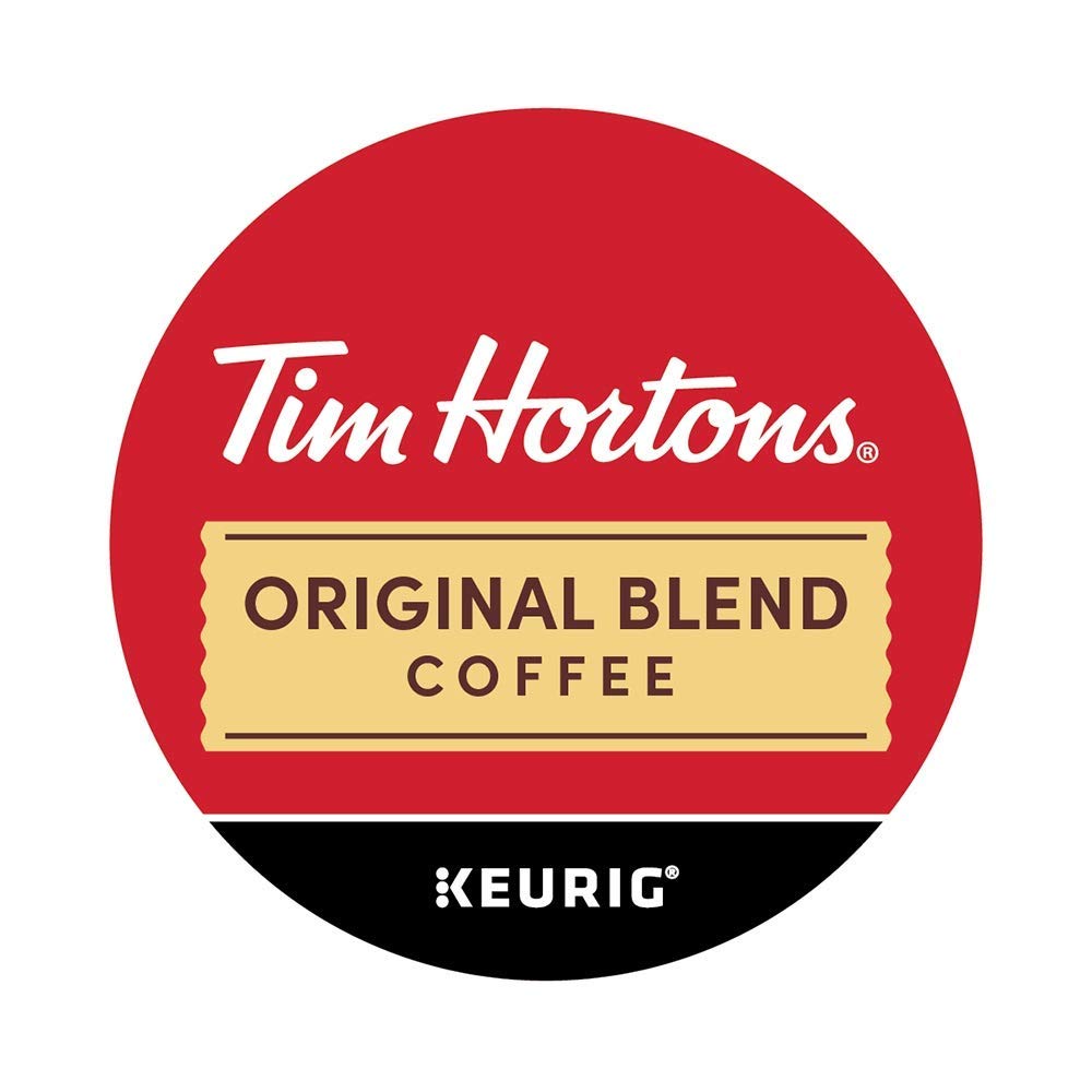 Tim Hortons Original Blend Medium Roast Coffee K-Cup Pods, 24 Count, Compatible with Keurig malt-inspired, Red
