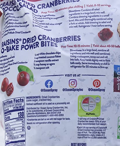 Ocean Spray Whole Craisins Dried Cranberries (64 Oz),64 Ounce (Pack of 36)