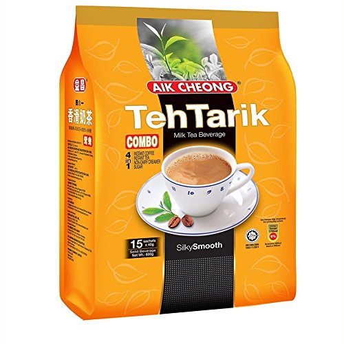 Aik Cheong Combo Teh Tarik (Instant Coffee And Tea) Milk Tea Beverage (3 Pack)+ One Ninechef Spoon