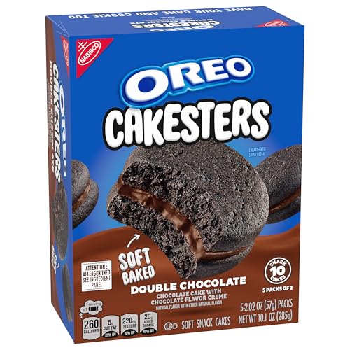 OREO Cakesters Soft Snack Cakes Variety Pack  Christmas Stocking Stuffers  3-5 Count Packs (15 Total Snack Packs  5 Per Flavor)