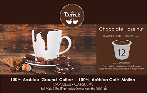 Cafe Tastlé Chocolate Hazelnut Single Serve Coffee, 24 Count