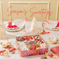 Bonnie and Pops Holiday Tin- with Assorted Christmas Chocolate  Nuts  Bark  Truffles - Festive  Corporate  Family  Gift Basket Idea for Men and Women