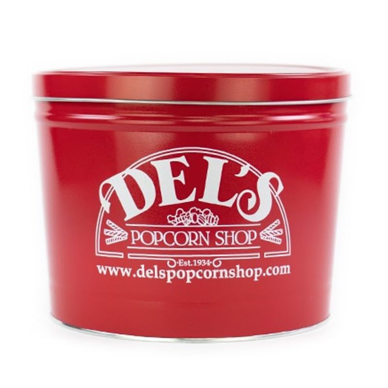 Gourmet Popcorn Gift Tin - Del'S Popcorn (Cheese, 2 Gallon)