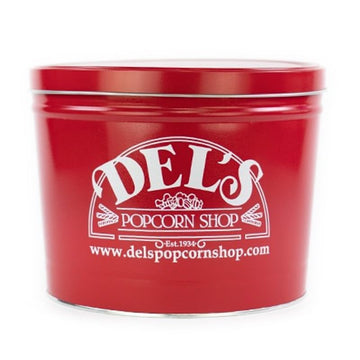 Gourmet Popcorn Gift Tin - Del'S Popcorn (Caramel, 2 Gallon)