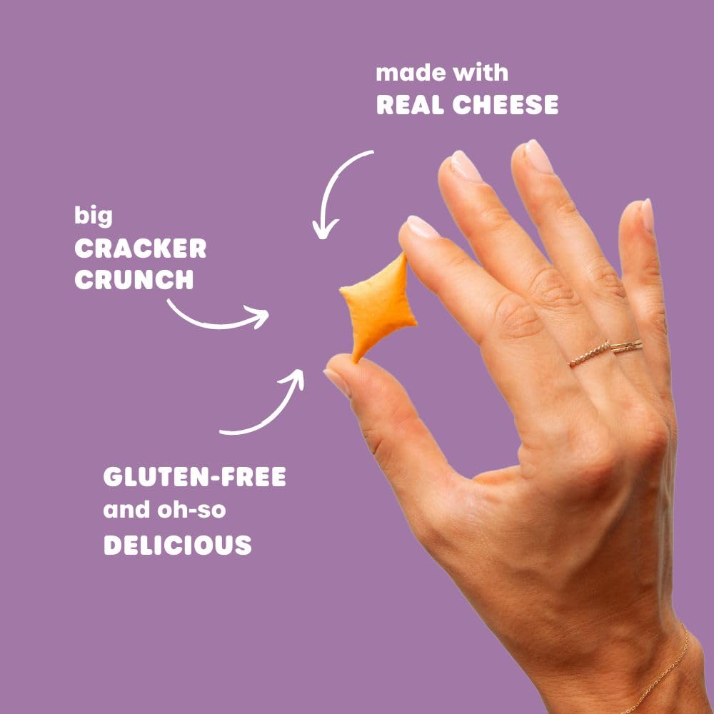 34 Degrees Mates Caramelized Onion Cheese Crisps - Light & Crispy Gouda Cheese Crackers | Gluten-Free, Low Calorie, Healthy Snac