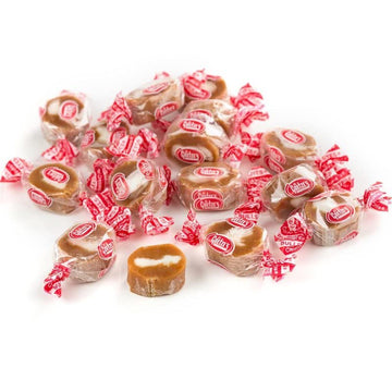 Original Caramel Creams - Made With Real Milk And Cream - Goetze Candy Individually Wrapped Pack Of 2 - Treat Box Included. (2 B
