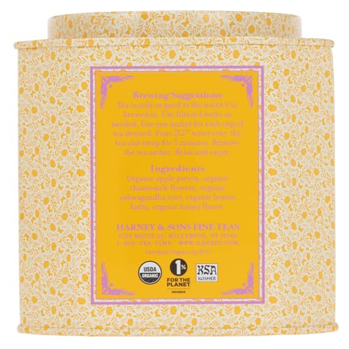 Harney & Sons Organic Honey Chamomile Tea | 30ct sachet tin