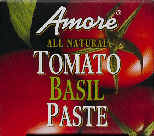 Amore Vegan Basil Tomato Paste In A Tube - Non Gmo Certified And Made In Italy (Pack Of 1)