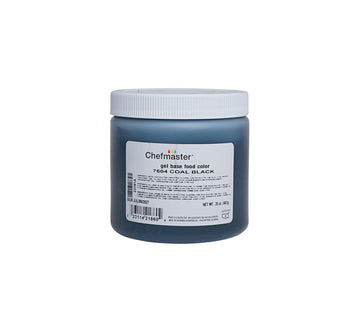 Chefmaster Coal Black Gel Food Coloring | Vibrant Color | Professional-Grade Dye For Icing  Frosting  Fondant | Baking & Decorating | Fade-Resistant | Easy-To-Use | Made In Usa | 20 Oz