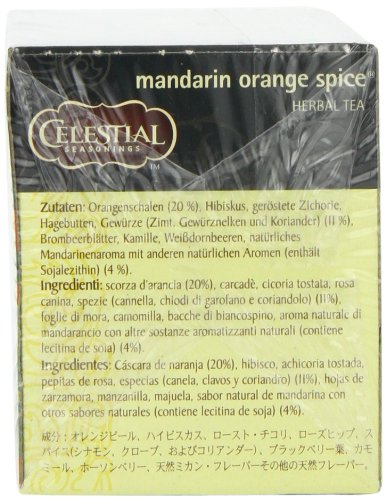 Celestial Seasonings Tea Herb Mandarin Orange Spice Bag, 20 Ct