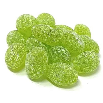 Claeys Green Apple Sanded Drops 2Lb Approx 145 Hard Candy Drops - St Patricks Day Green Snacks & Treats, Bulk Candy Green Sucker