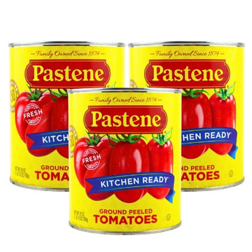 Pastene''Kitchen Ready'' Ground Peeled Tomatoes - 28 oz (3 Pack)