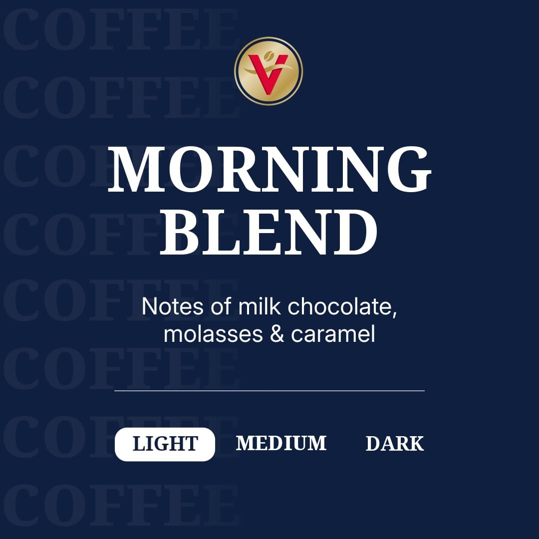 Victor Allens Coffee Morning Blend, Light Roast, 42 Count, Single Serve Coffee Pods For Keurig K-Cup Malt-Inspired