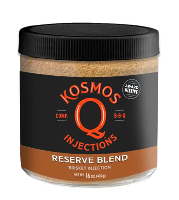 Kosmos Q Reserve Blend Brisket Injection, Premium Beef BBQ Marinade, Gluten Free, 16 Oz Jar