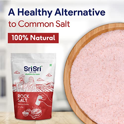 Sri Sri Tattva Shuddhta Ka Naam Rock Salt - Sendha Namak For A Healthy Life - 1Kg (Pack Of 2)